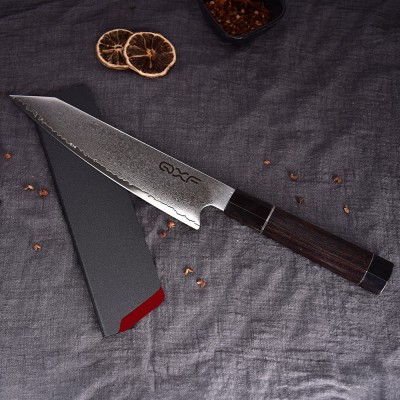 8 Inch Japanese Sushi Knife Handmade Damascus VG10 Gyuto Knife Japanese Kiritsuke Kitchen Knife with Sheath